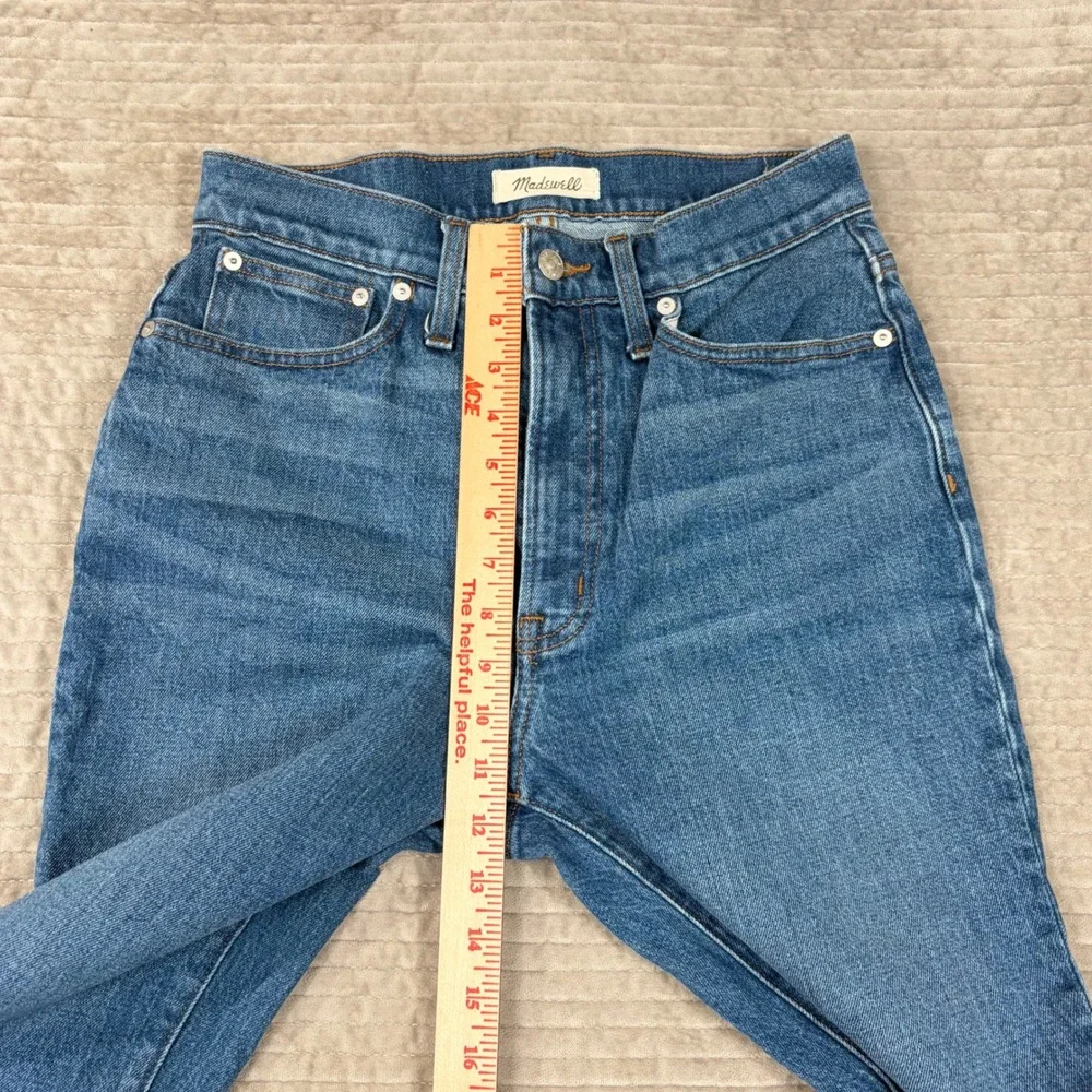 Madewell The Perfect Vintage Straight Jean Medium Wash High Rise NG251 Size 27